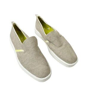 Franco Sarto Maldives Canvas Slip-On Sneakers Beige Yellow‎ Size 9
